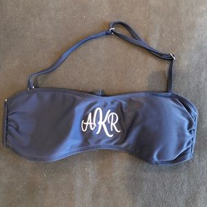 Monogram Swim Bandeau. ARK or aKr.